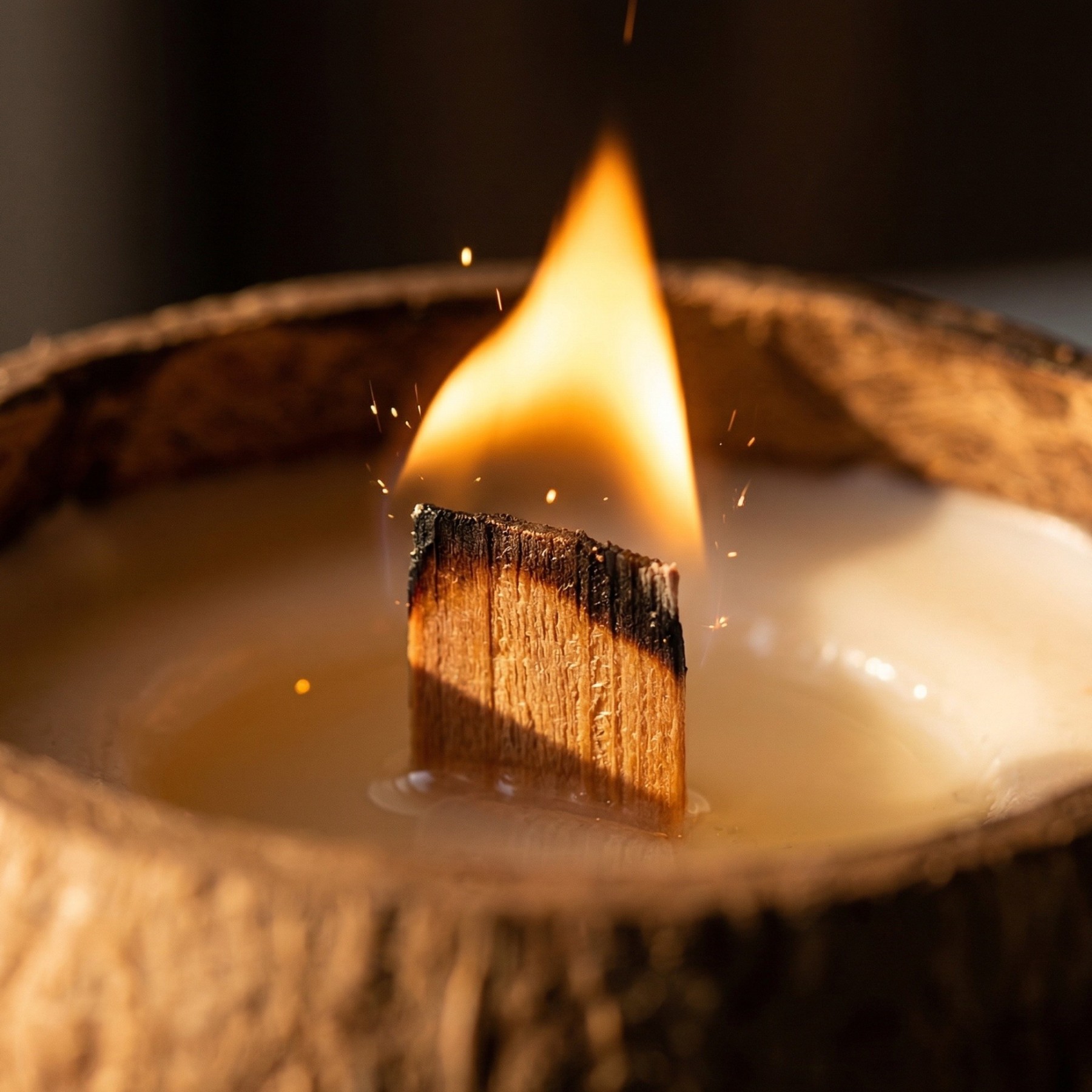 Premium Coconut Shell Aromatherapy Candle