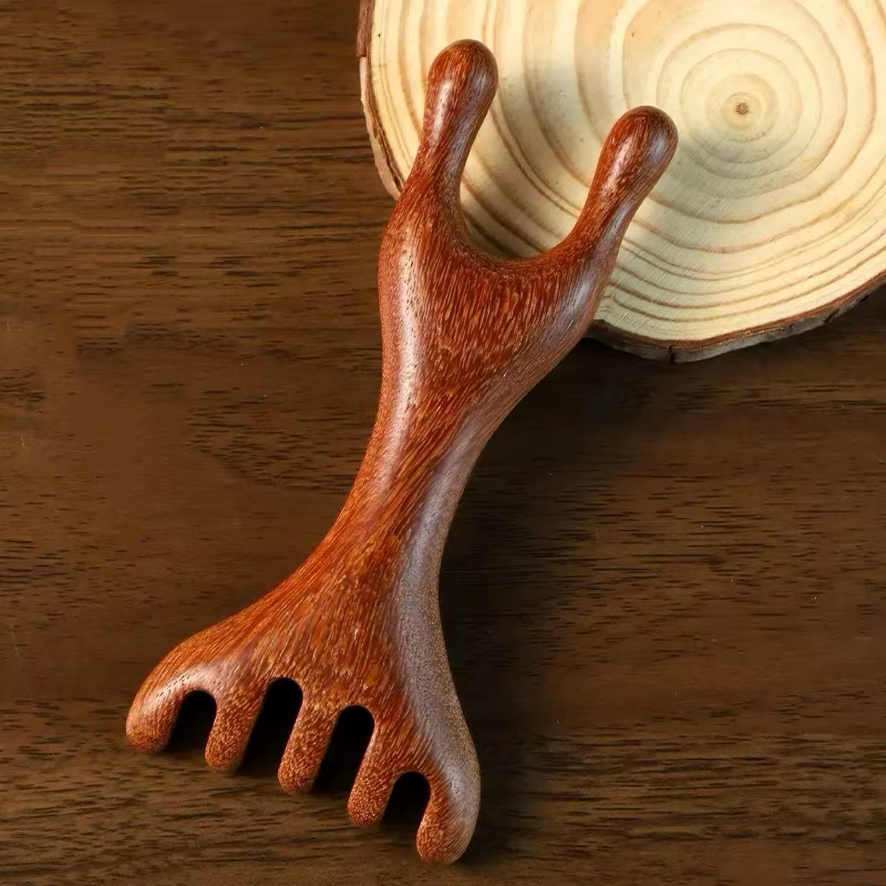 Sandalwood Acupressure Scalp & Meridian Massage Comb