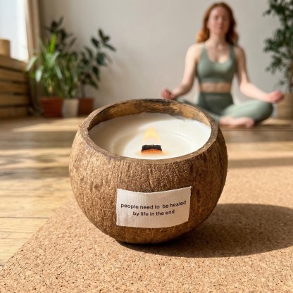 Premium Coconut Shell Aromatherapy Candle