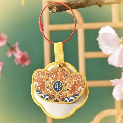 New Chinese Style "Fu Lu Shou Xi" Mugwort Sachet