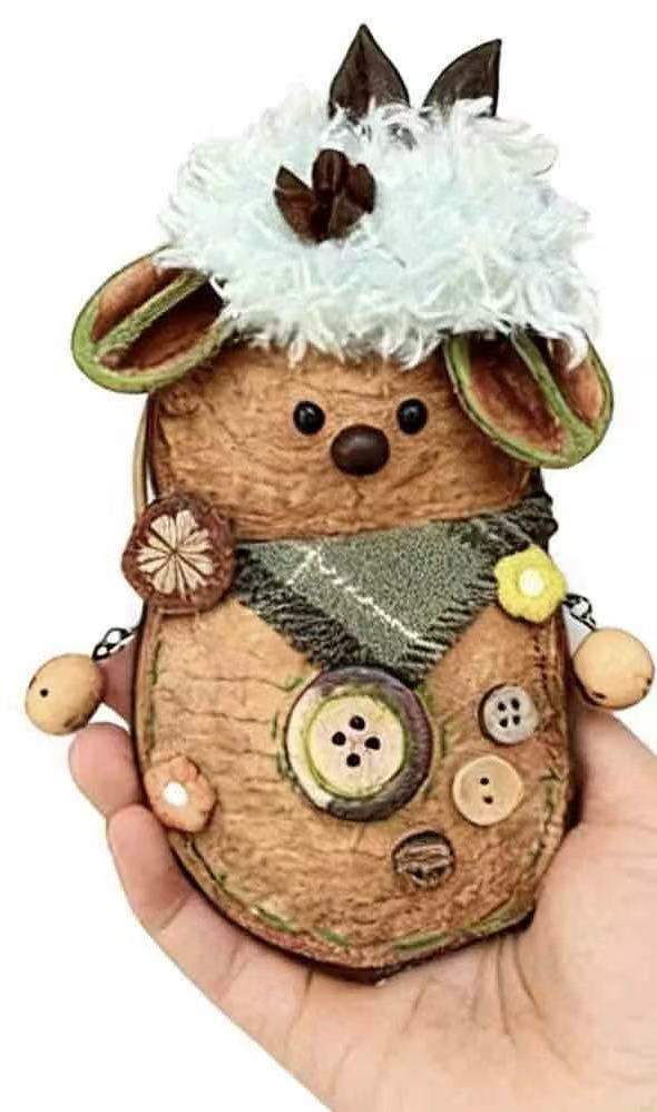 Handmade Natural Seed Bean Pod Dolls - Decor & Accessories