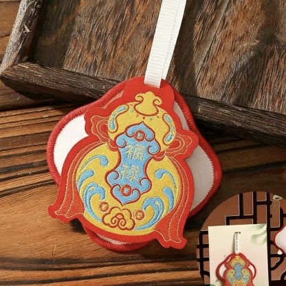 New Chinese Style "Fu Lu Shou Xi" Mugwort Sachet