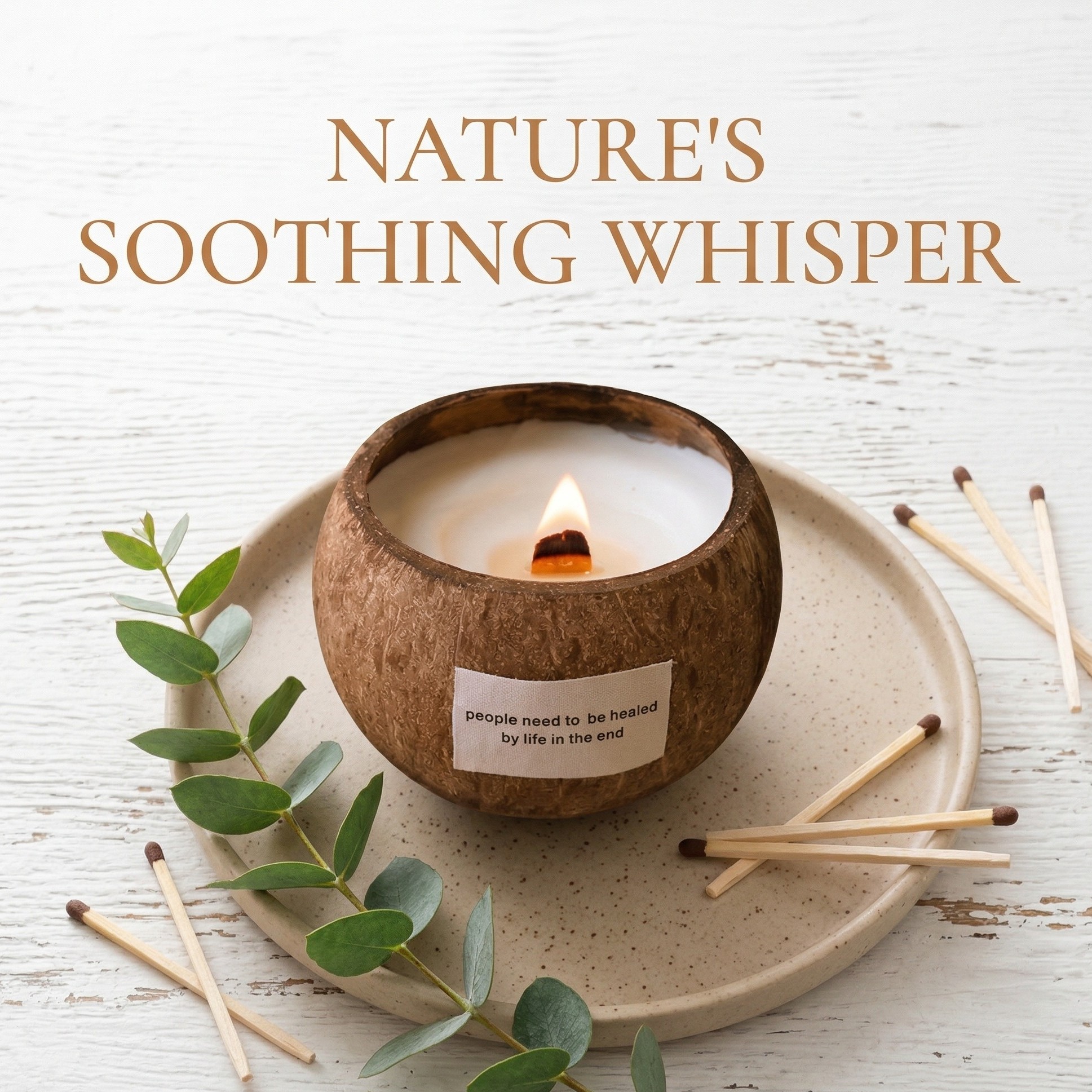 Premium Coconut Shell Aromatherapy Candle