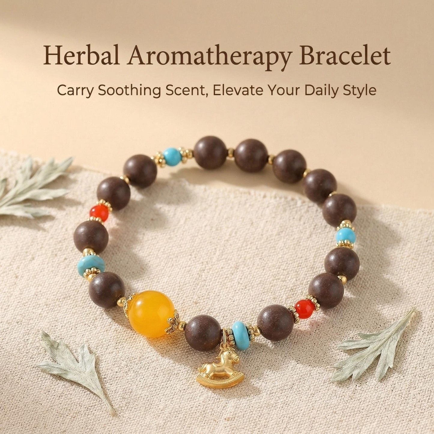 Five Elements Herbal Aromatherapy Prayer Bead Bracelet
