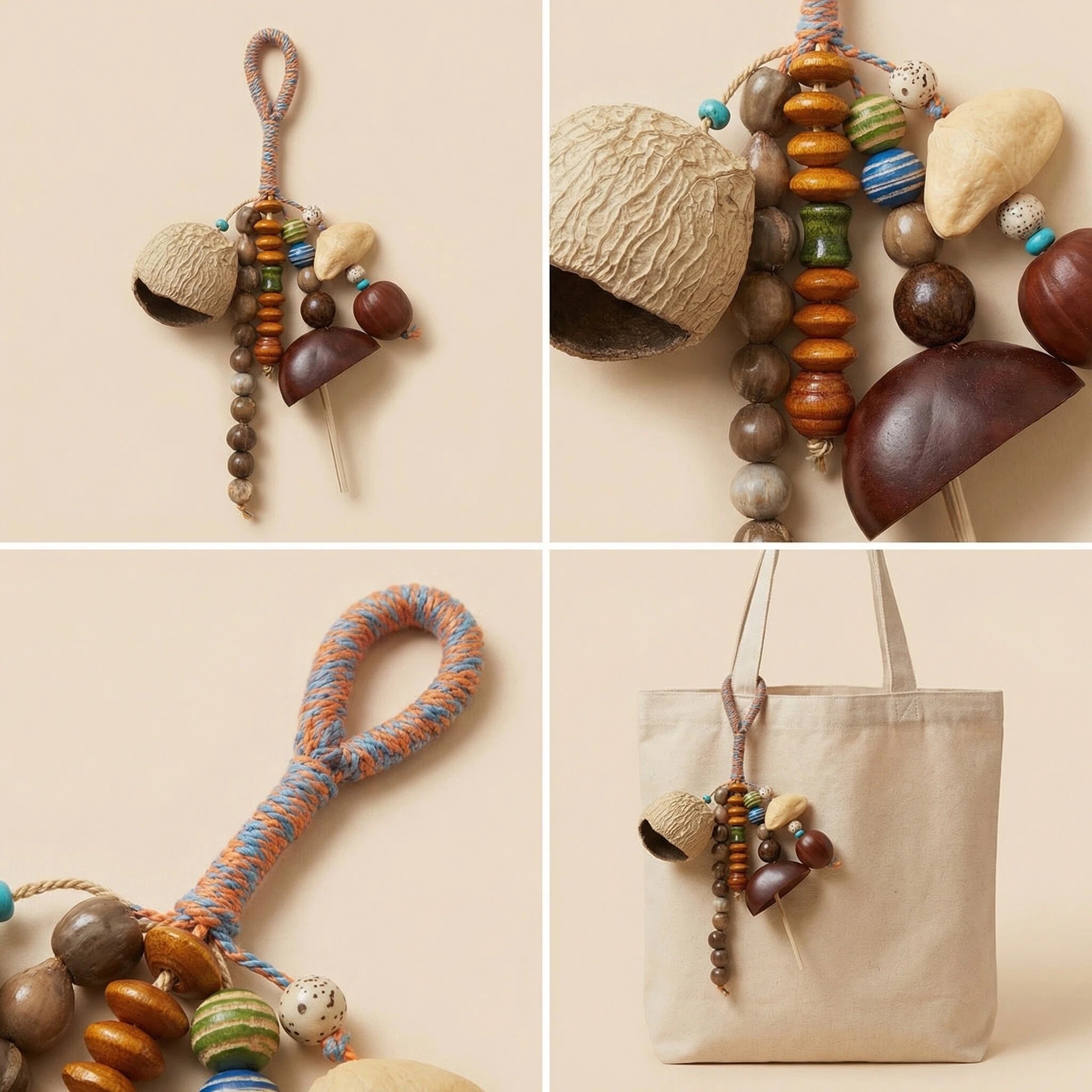 Natural Amethyst Rattle, Citrine Bell, Crystal Rough Stone Magic Wand & Energy Healing Ornament