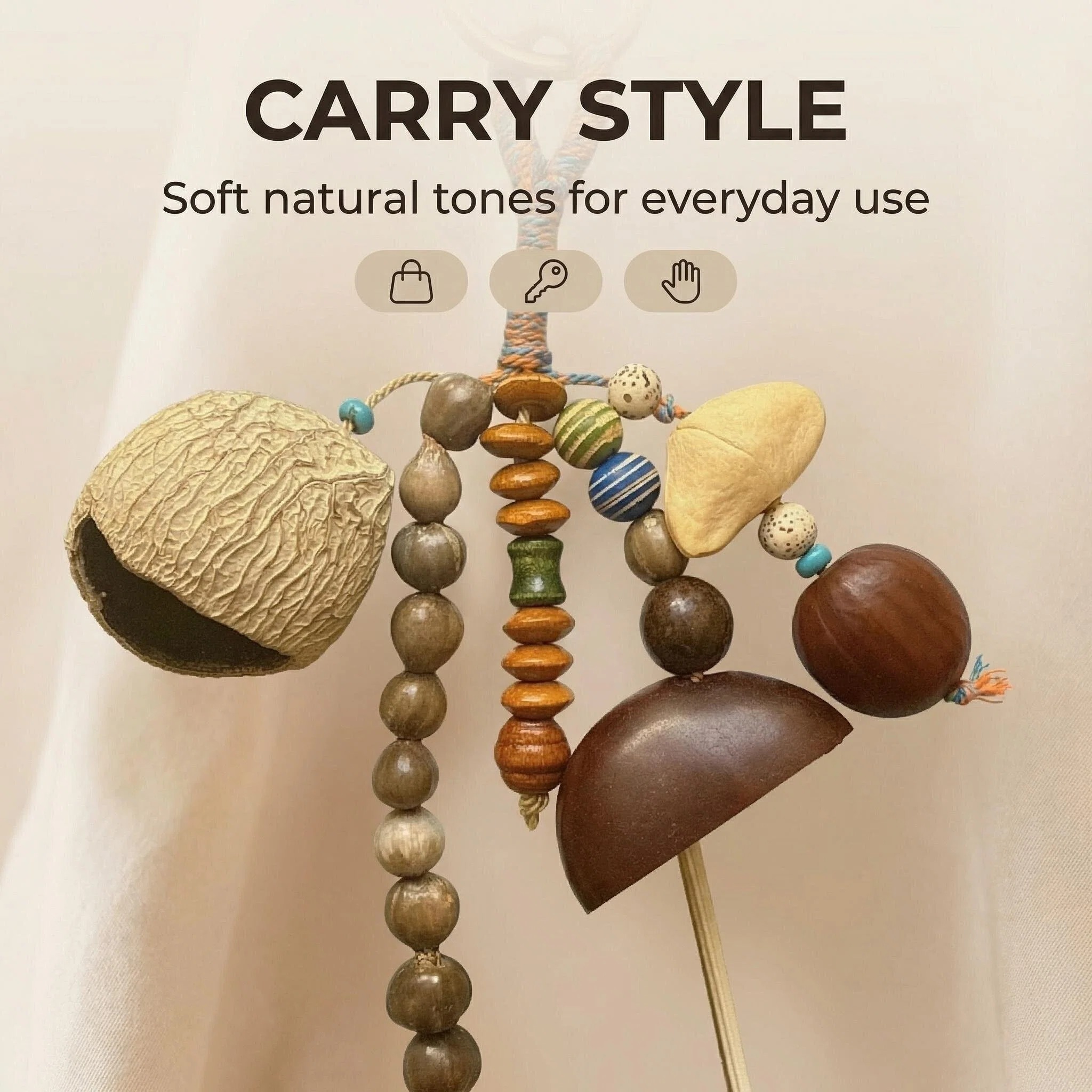 Natural Amethyst Rattle, Citrine Bell, Crystal Rough Stone Magic Wand & Energy Healing Ornament