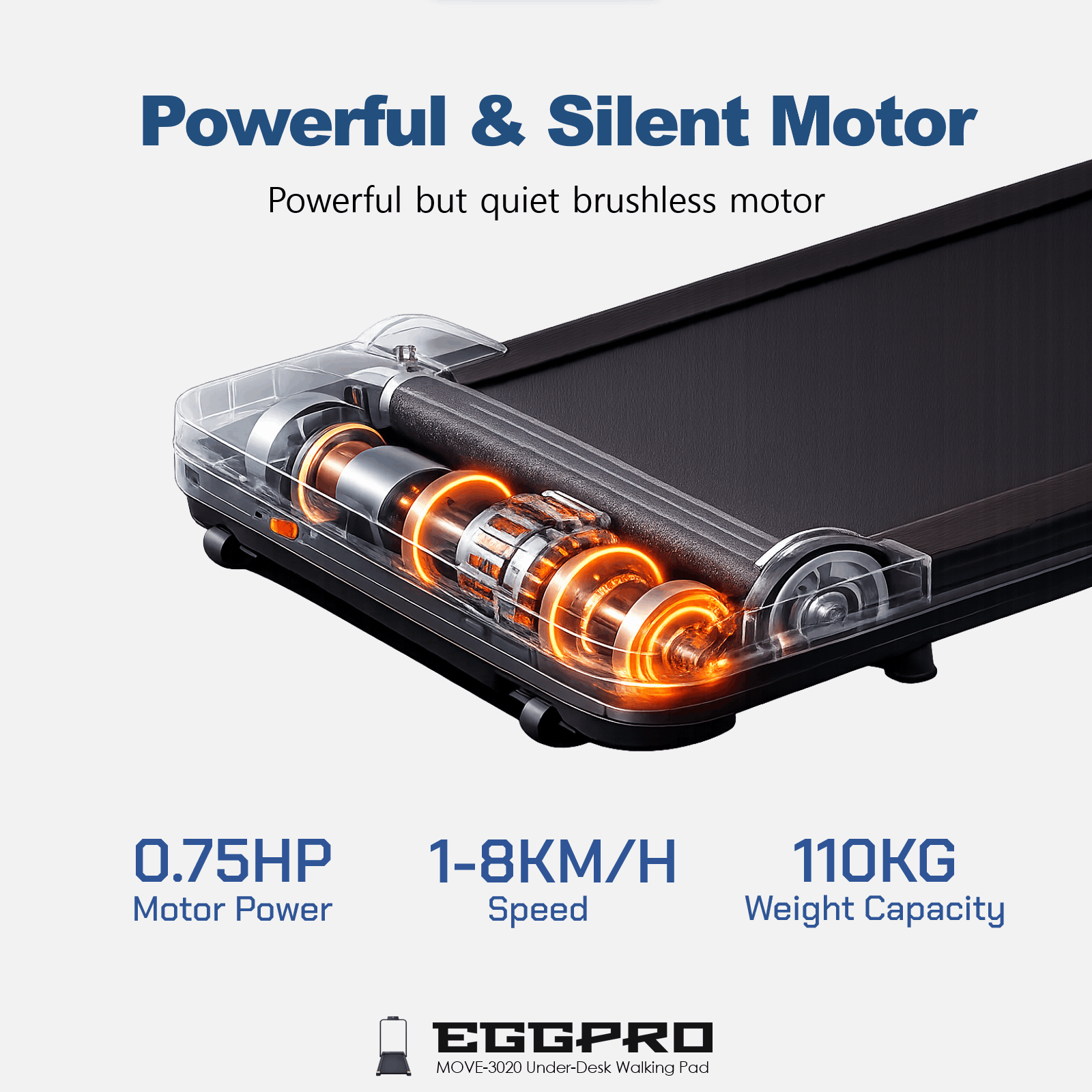 MOVE-3020 Under-Desk Walking Pad