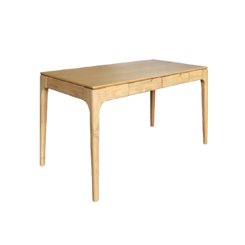 Table en bois massif pour bureau avec tiroirs - 150 x 75 x 75-lignedubois.com