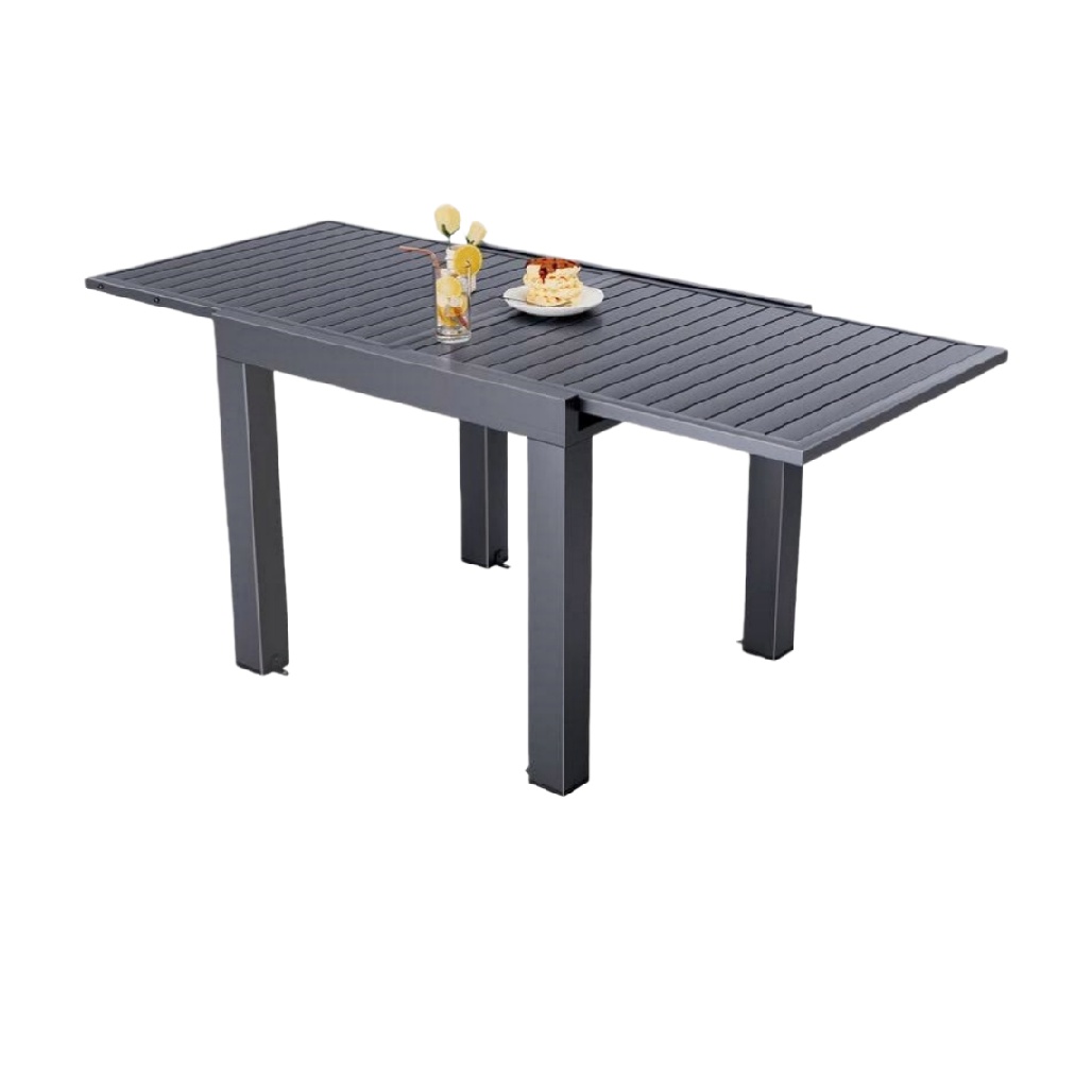 Table extensible pour extérieur en aluminium - 150 x 75 x 75-lignedubois.com