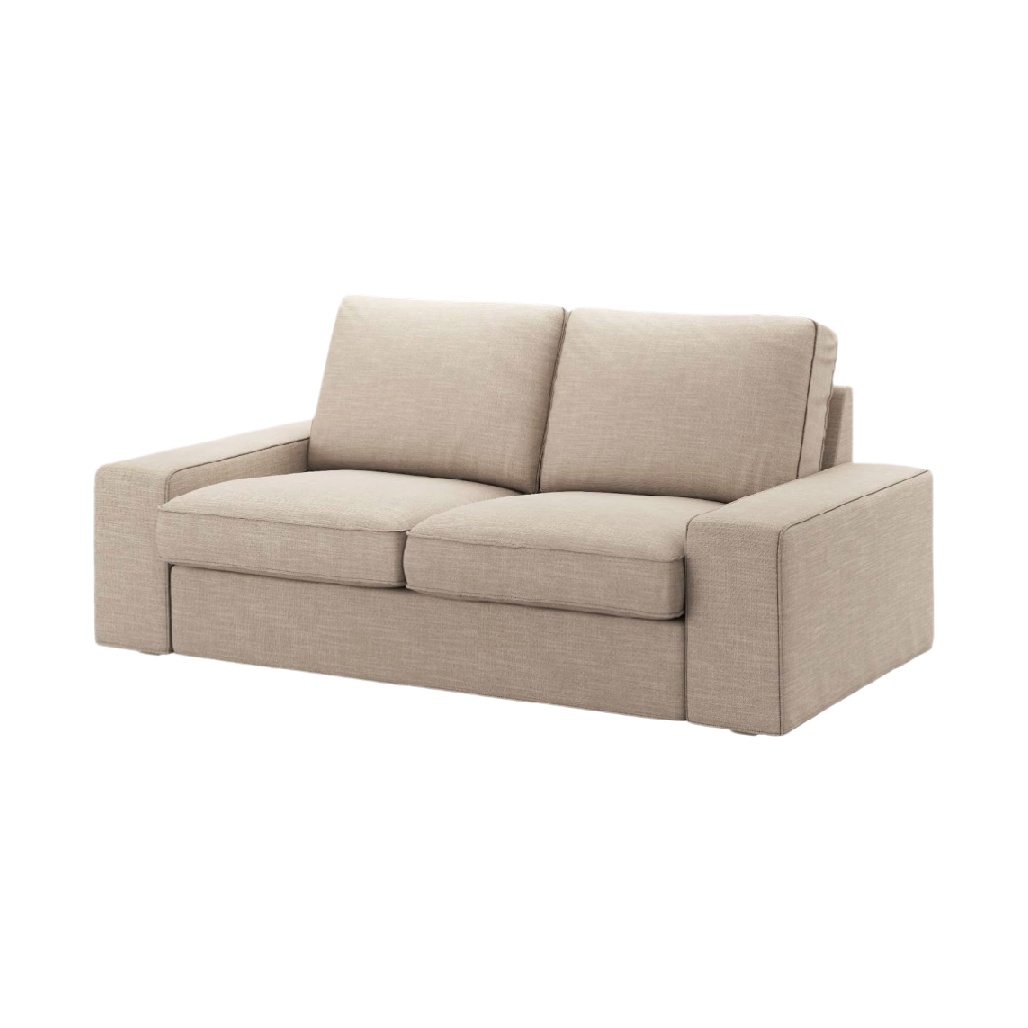 Canapé convertible pour espace de vie en tissu - 200 x 90 x 85-lignedubois.com