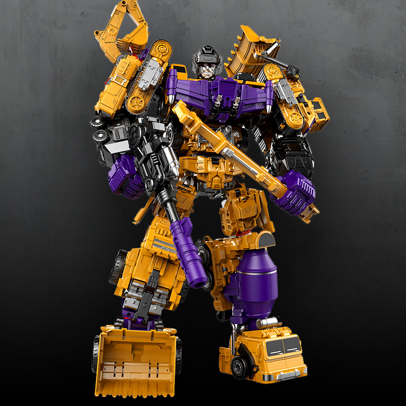 Construction Vehicle Transformer Robot – DIY Building Toy, Converts from Vehicle to Robot Mode, Collectible Action Figure