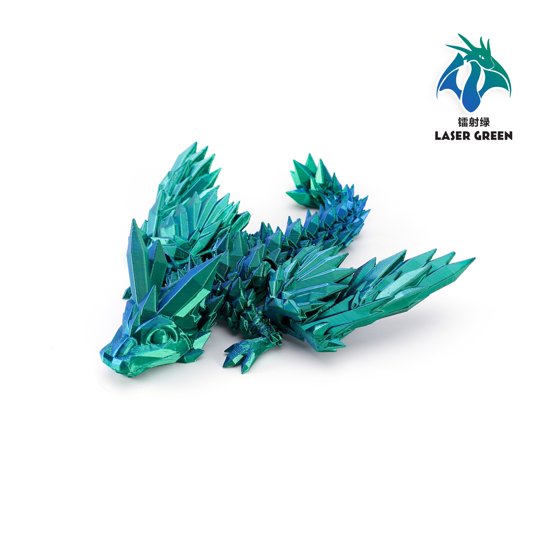 3D Printed Rainbow Dragon Toy – PLA Plastic Figurine, 4 Sizes & 9 Colors Available, Collectible Desktop Decor