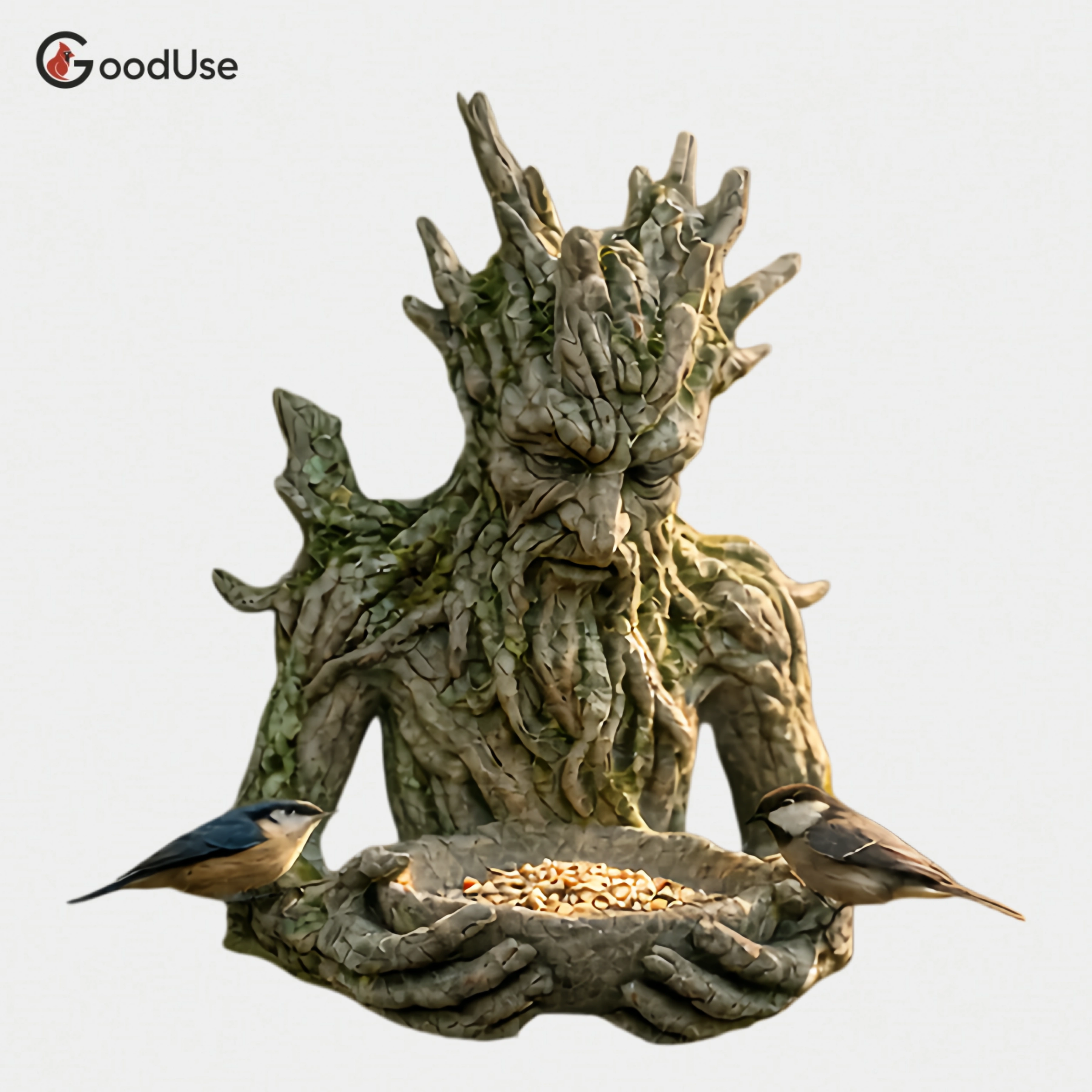 The Quiet Offering A Tree-Integrated Bird Feeding Sculpture