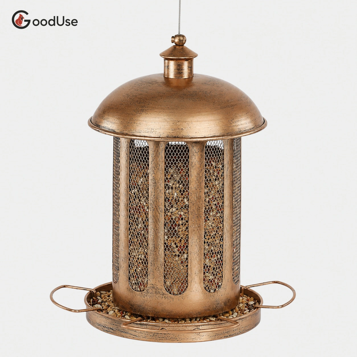 4lb Cylindrical Vintage Street Light Bird Feeder