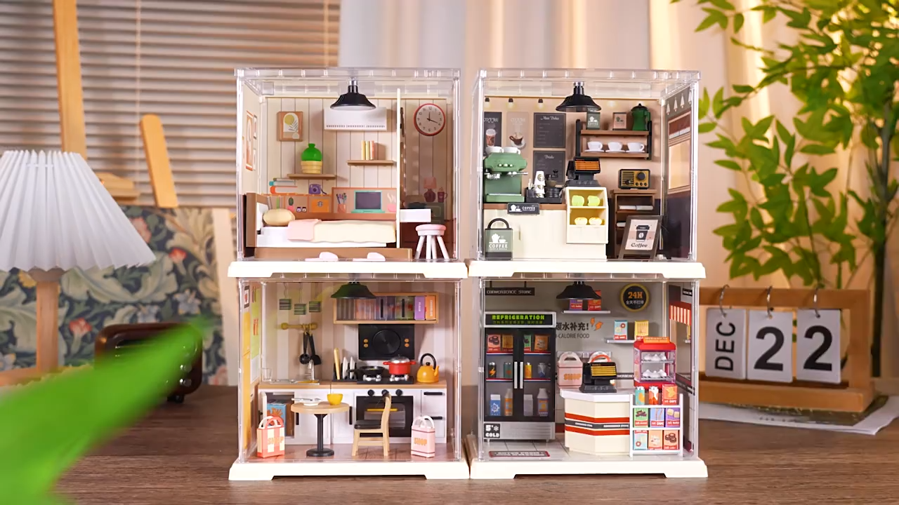 Auto Repair Shop Building Block Set – DIY Miniature Scene Model Kit, Compatible with Standard Bricks, Creative Gift for Kids & Collectors