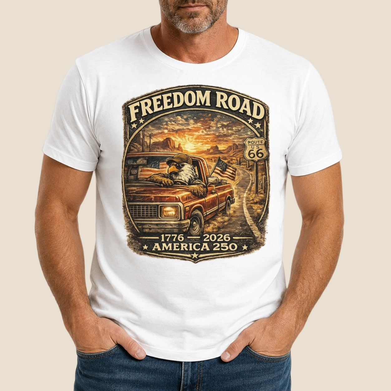 Freedom Road Route 66 | Classic Unisex Tee