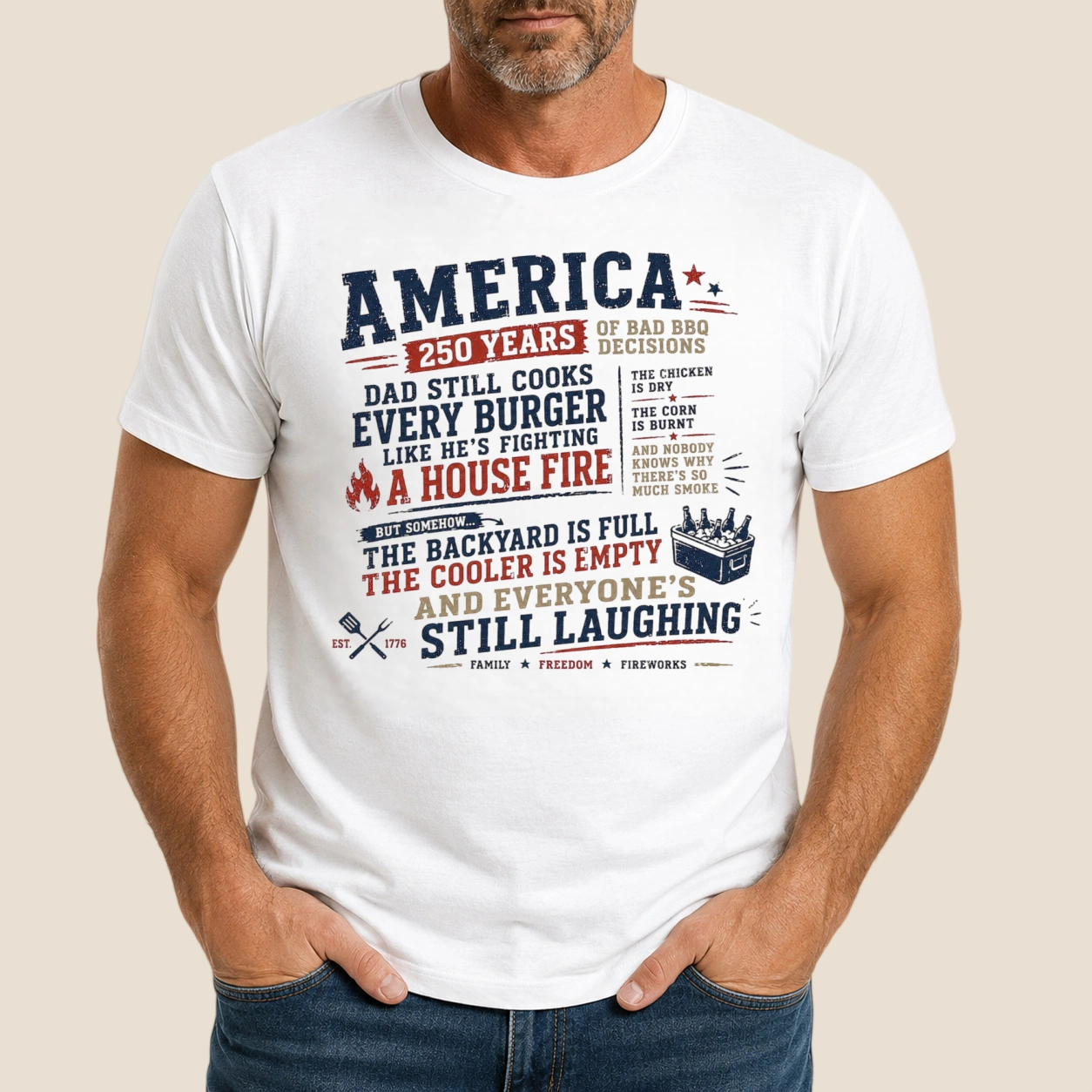 250 Years of Bad BBQ Decisions | Classic Unisex Tee
