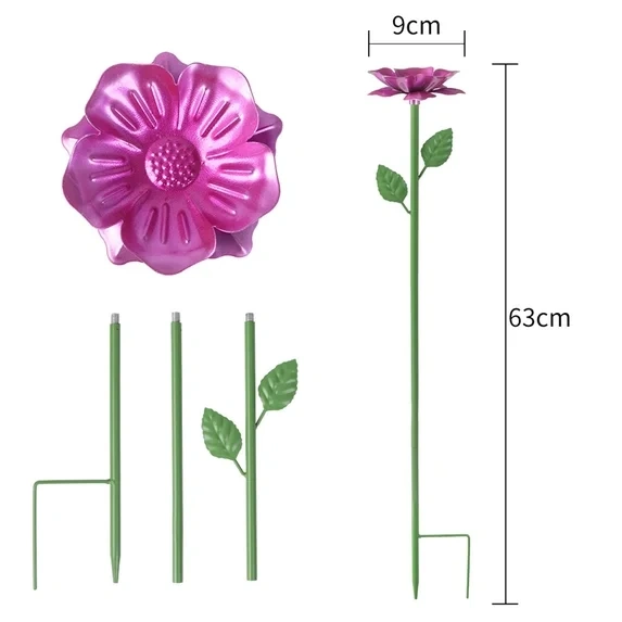 Flower Garden Stake Bird Feeder & Waterer