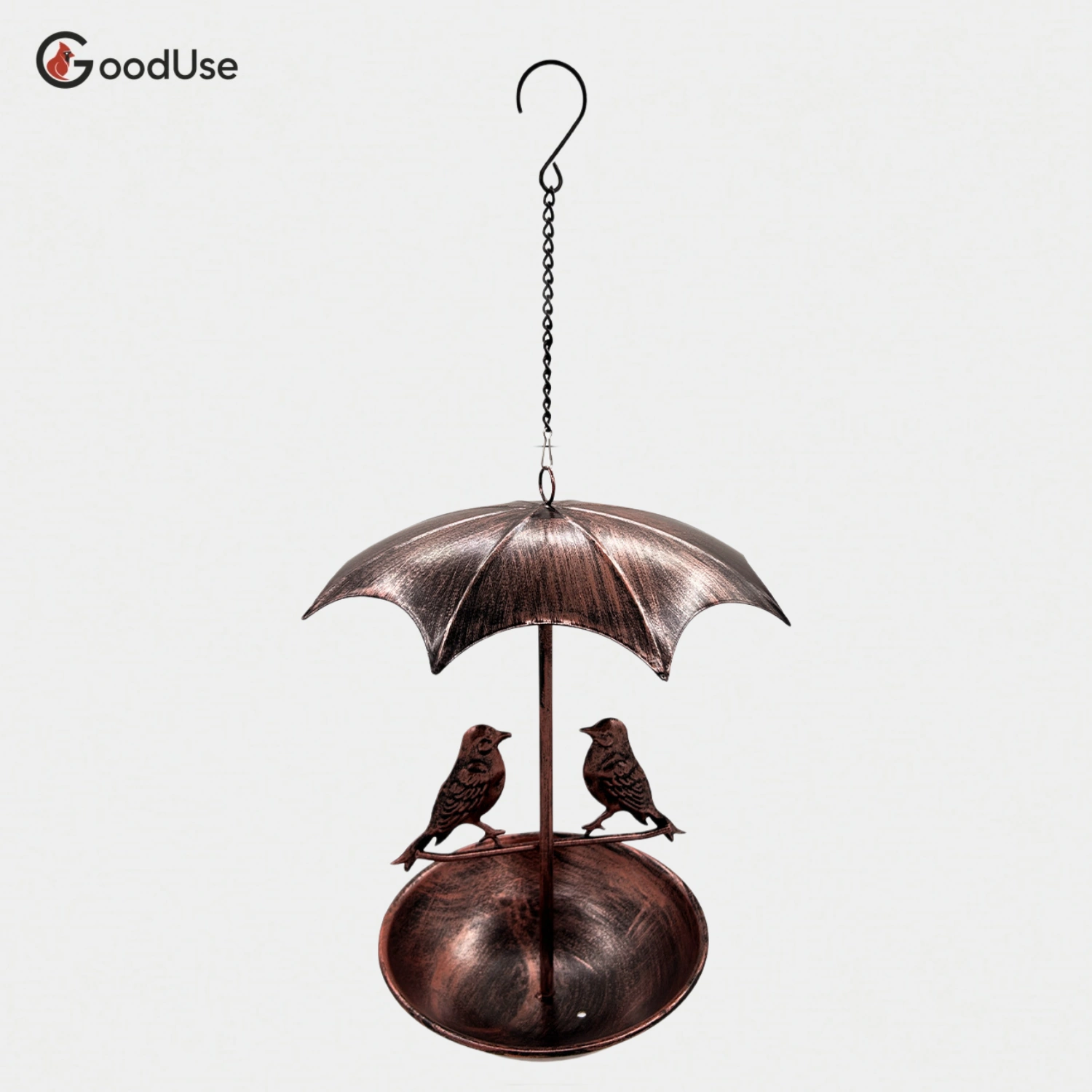 Vintage Umbrella Hanging Bird Feeder with Rain Cover