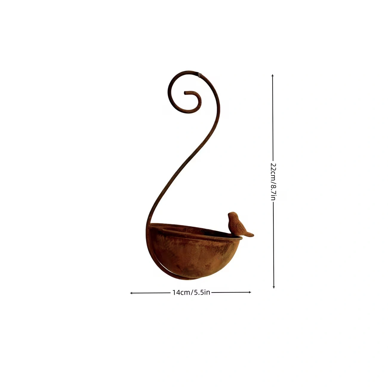 Vintage Curved Hanging Bird Feeder
