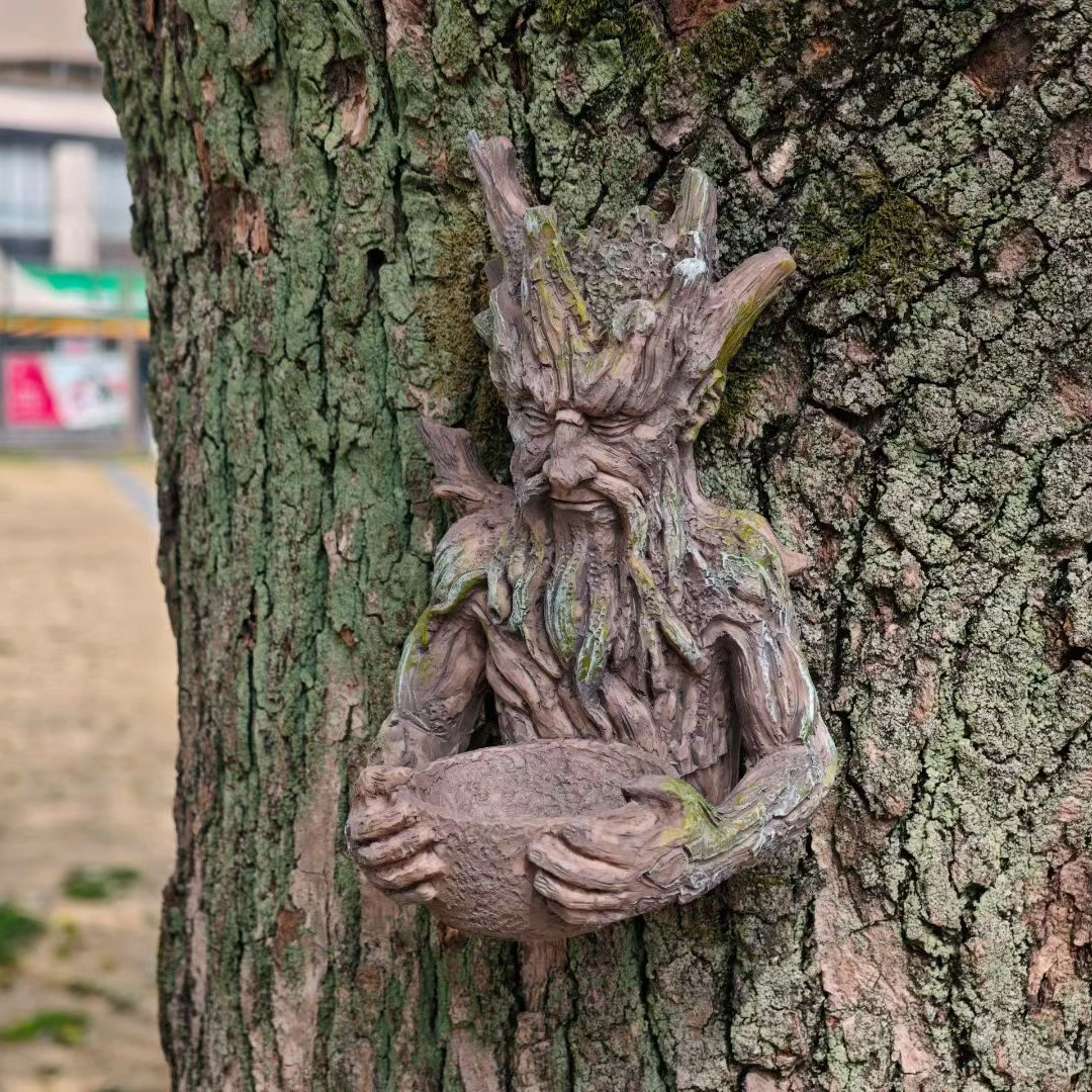 The Quiet Offering A Tree-Integrated Bird Feeding Sculpture