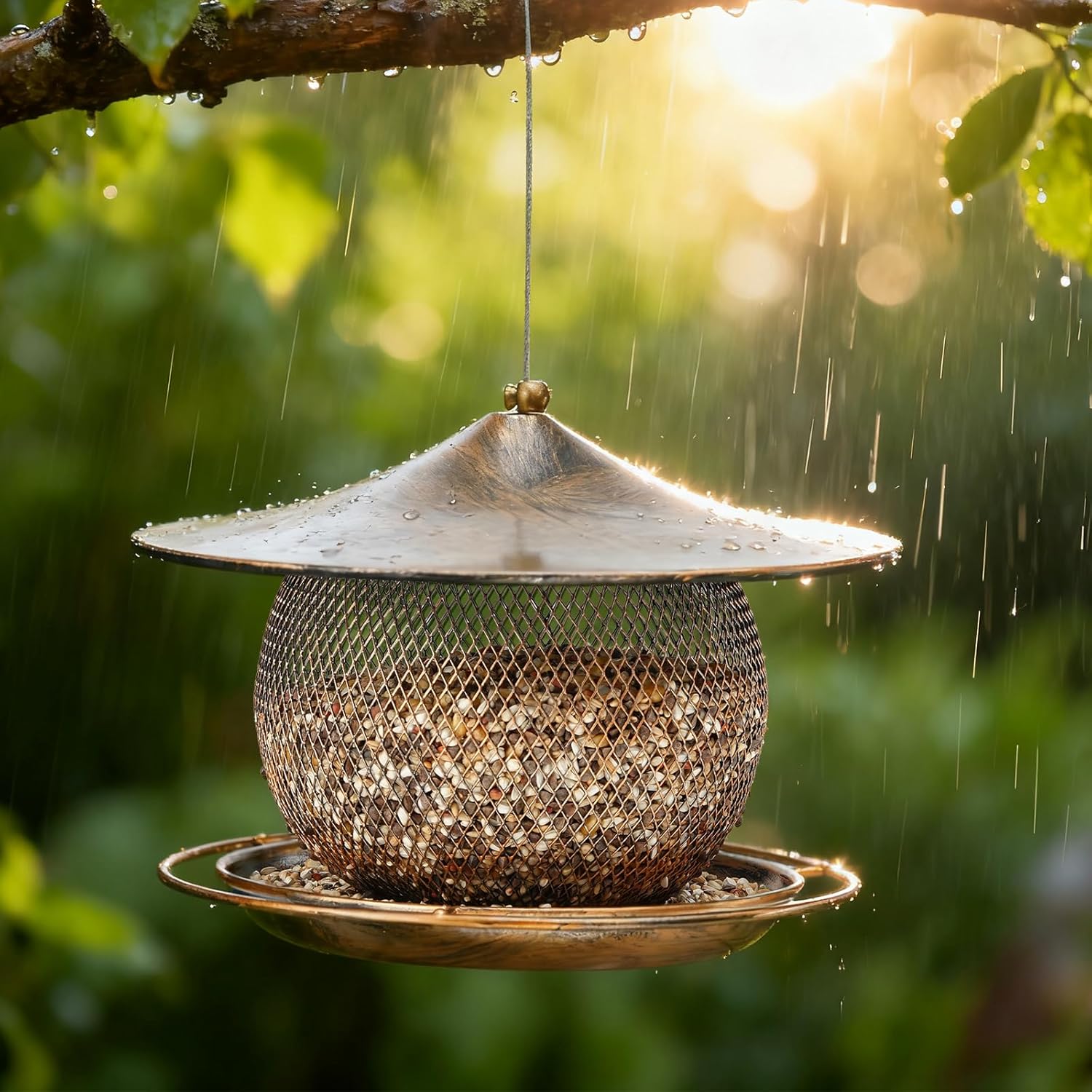 3lb Extra Large Roof Round Bird Feeder