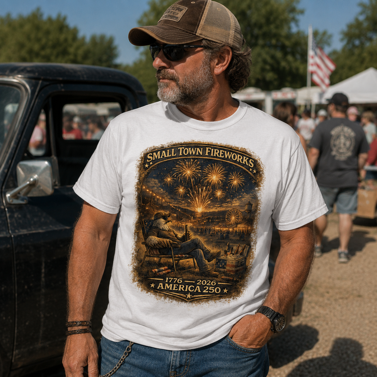 Red White & Small Town Nights | Classic Unisex Tee