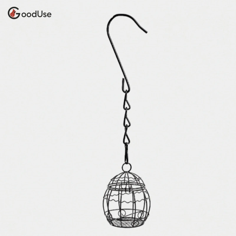 Mini Hanging Metal Cage Bird Feeder