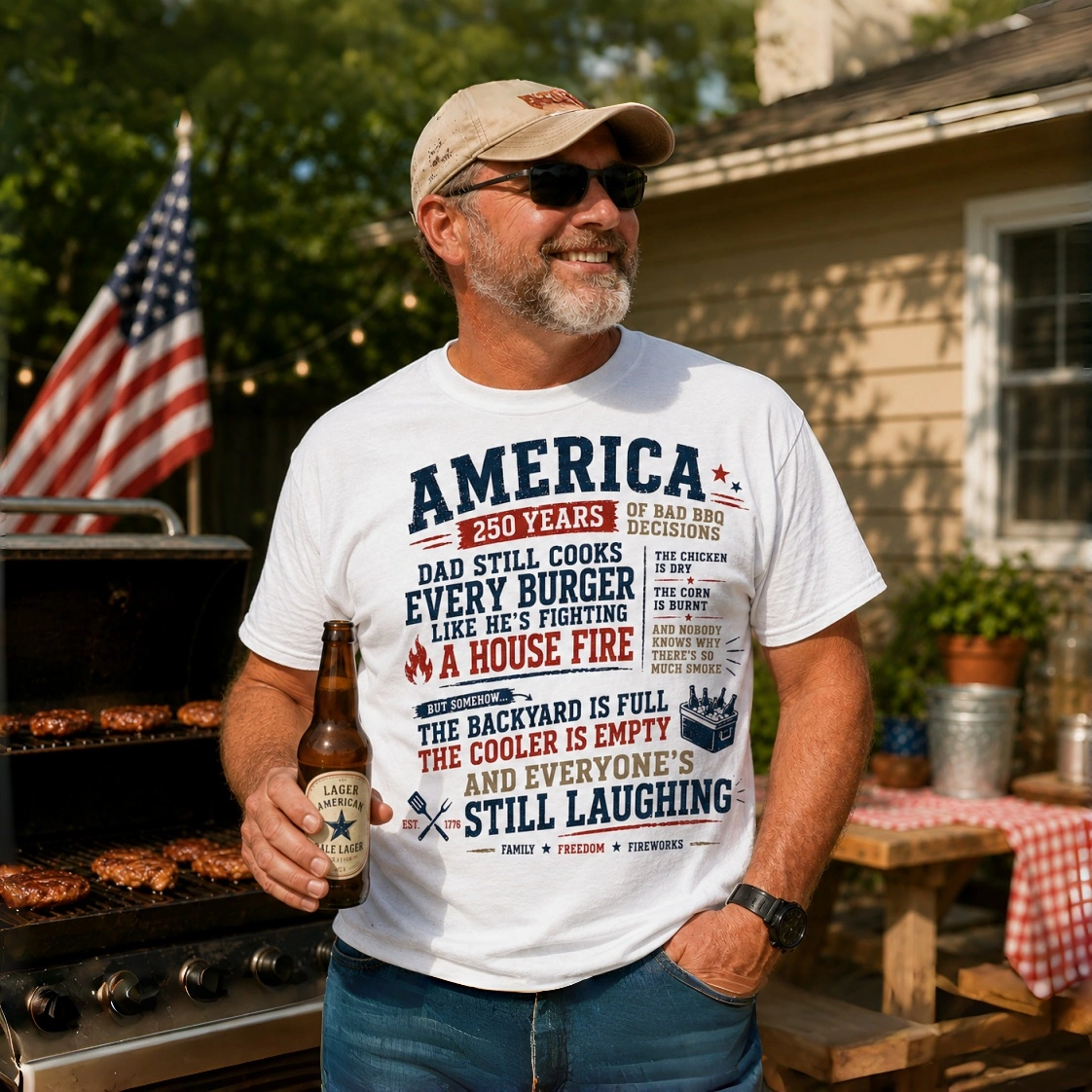 250 Years of Bad BBQ Decisions | Classic Unisex Tee