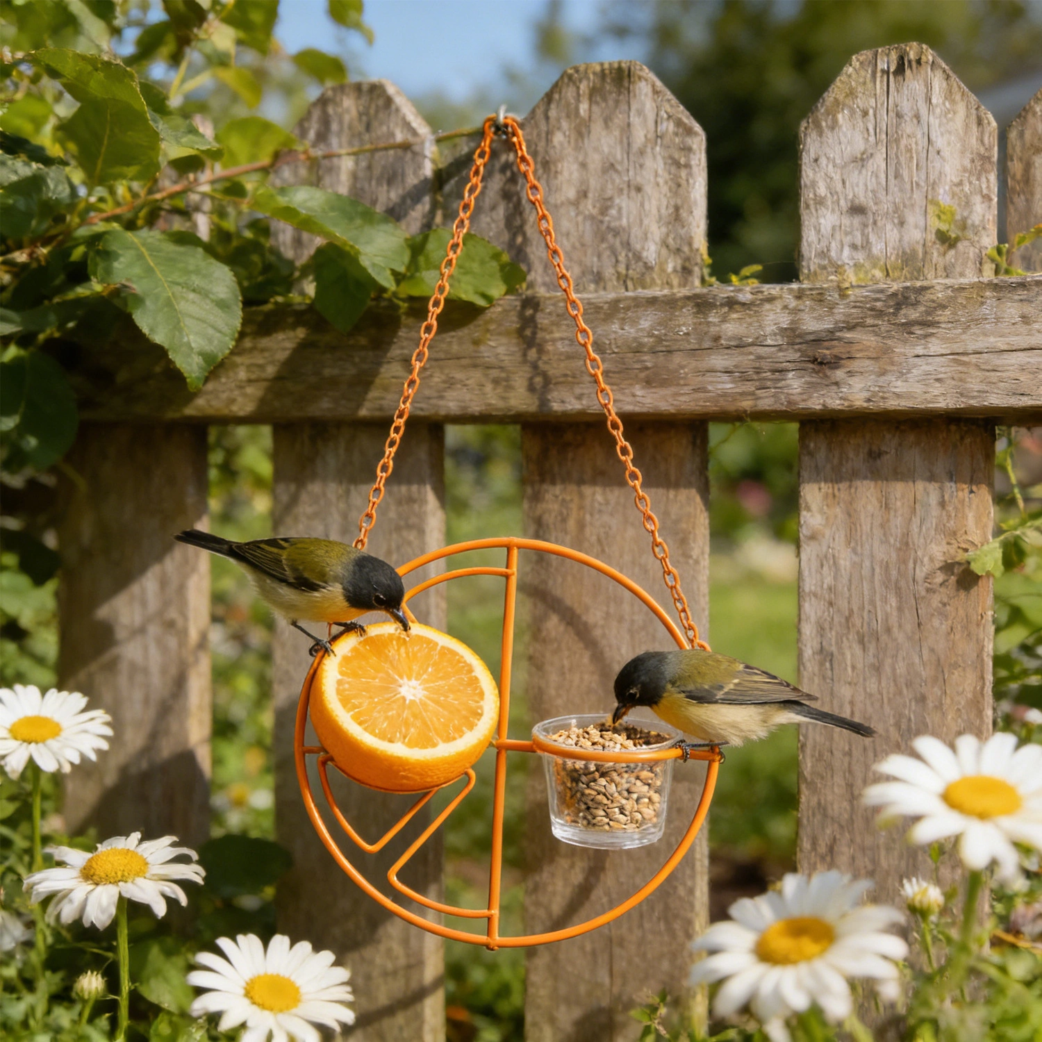 Clementine Oriole Fruit & Jelly Bird Feeder