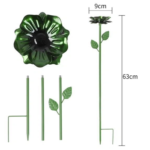 Flower Garden Stake Bird Feeder & Waterer