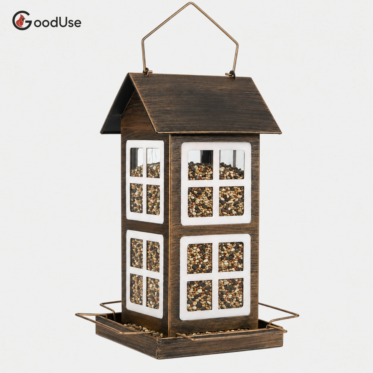 6lb Double-layered Metal Bird Feeder