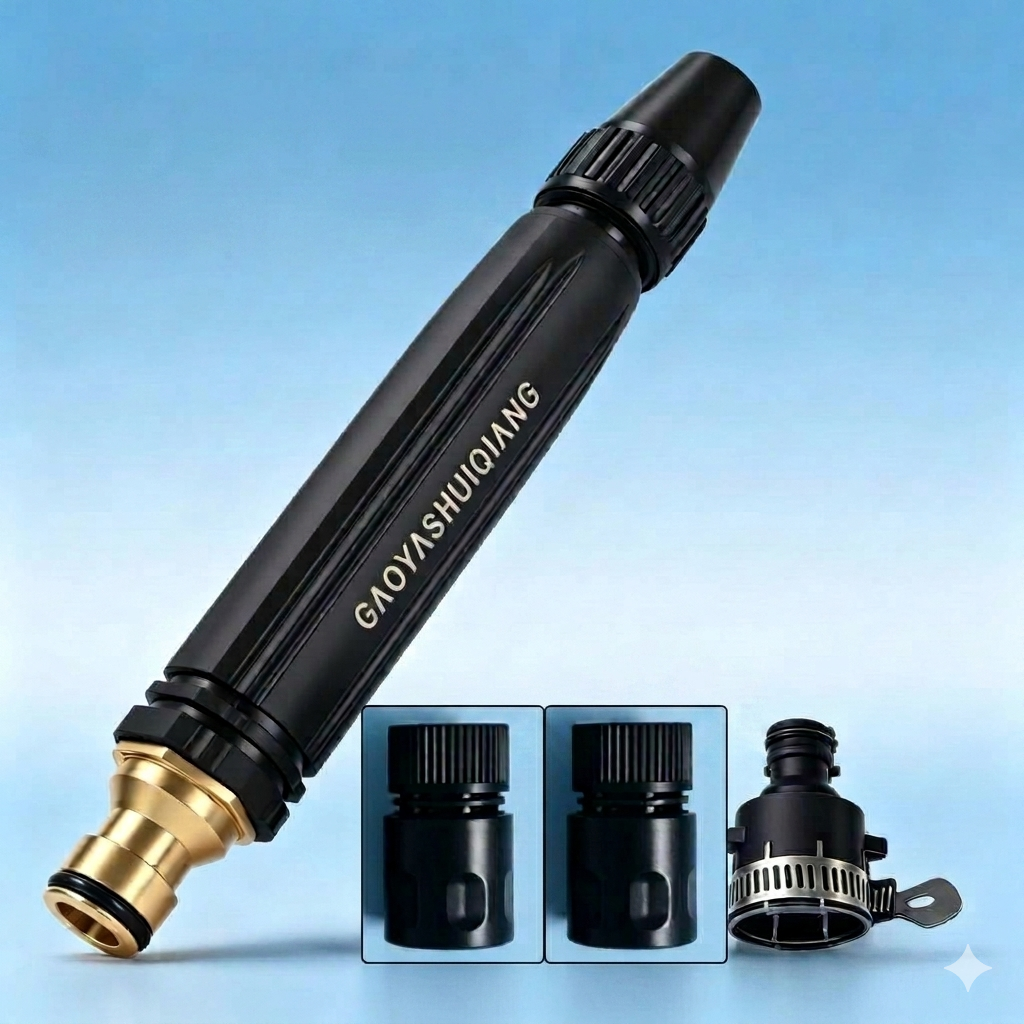 Professional High-Pressure Solid Brass Adjustable Twist Hose