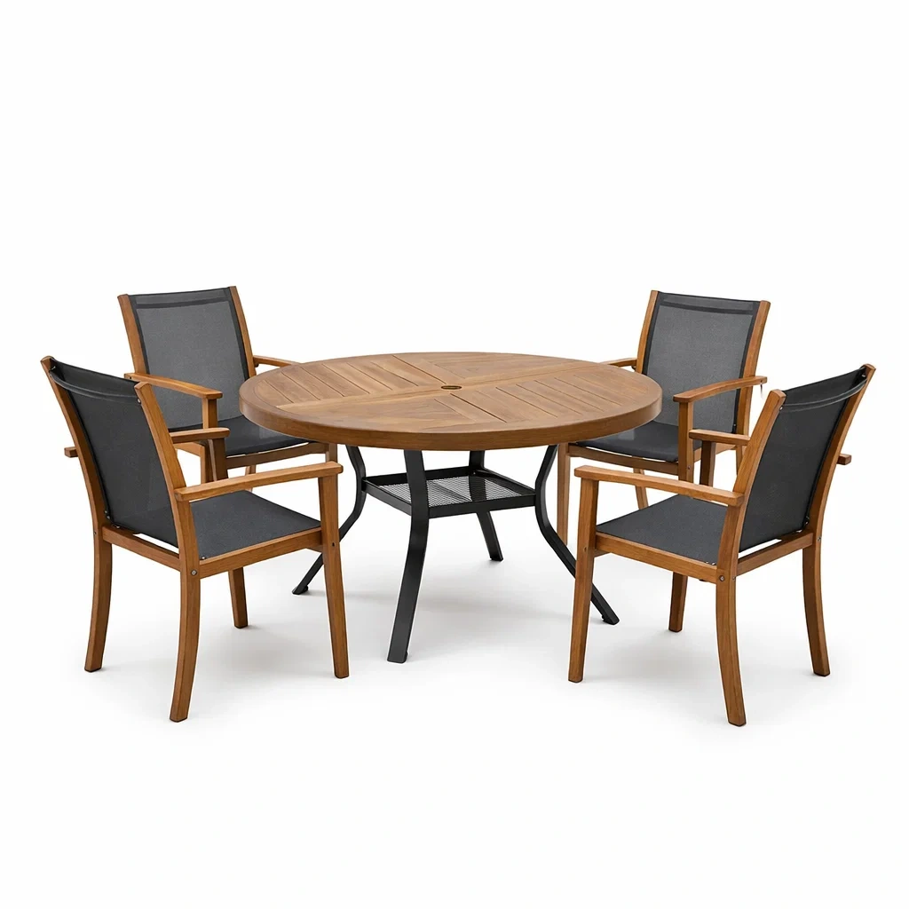 Ensemble de détente de jardin,Ensemble table et chaises - Chicoasisliving