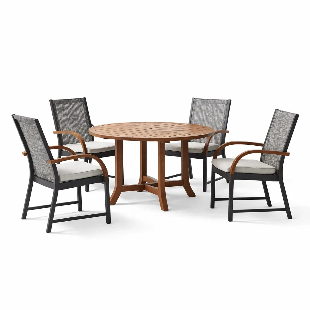 Ensemble de détente de jardin,Ensemble table et chaises - Chicoasisliving
