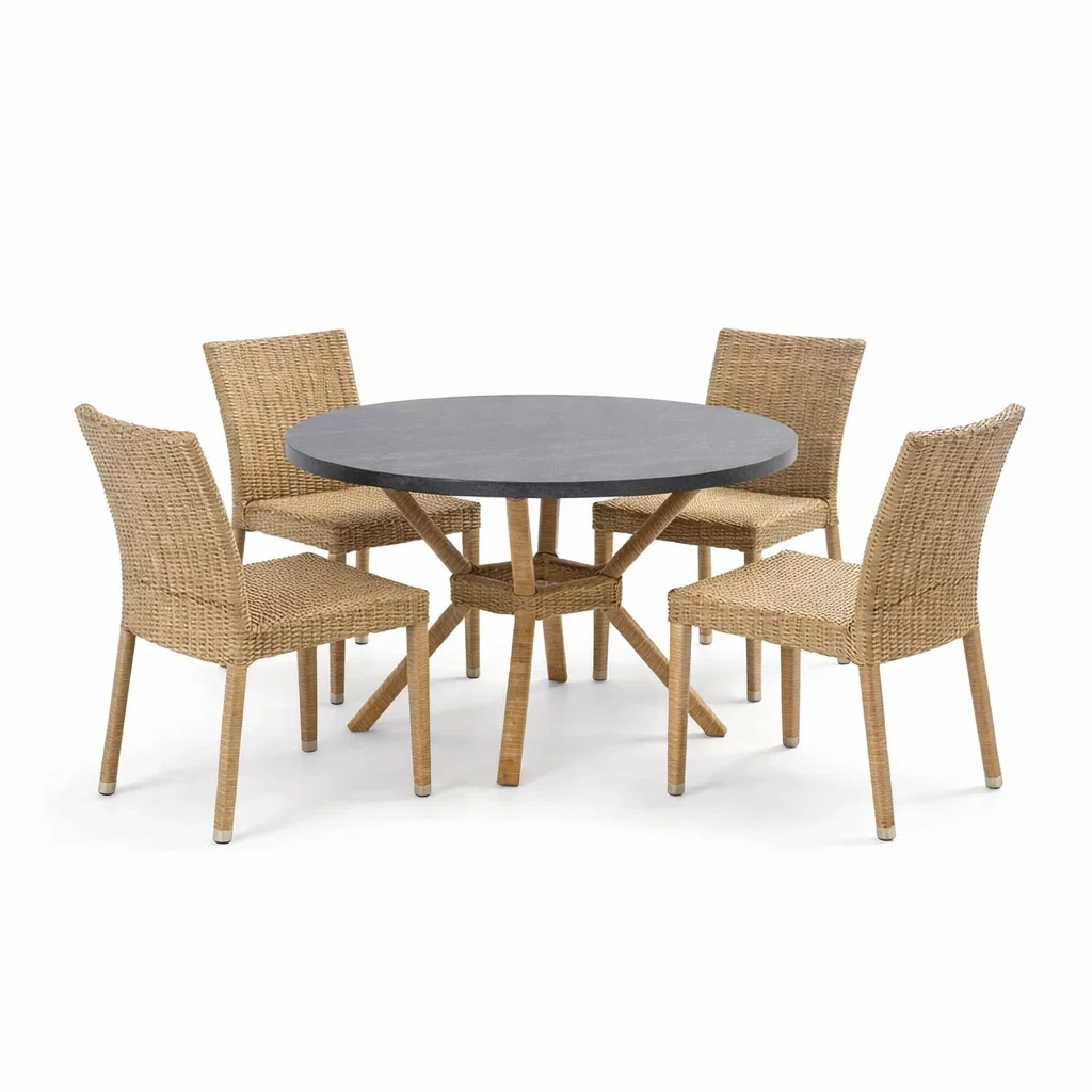 Ensemble de détente de jardin,Ensemble table et chaises - Chicoasisliving