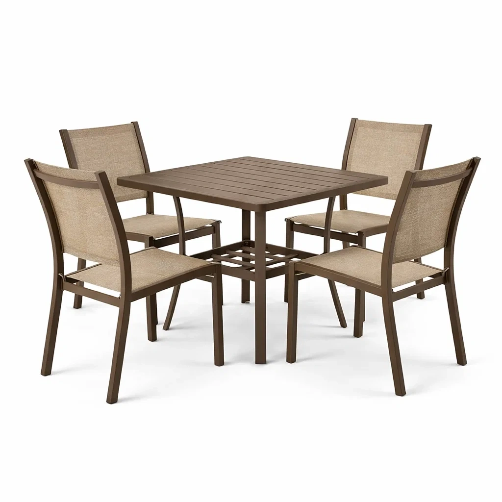 Ensemble de détente de jardin,Ensemble table et chaises - Chicoasisliving