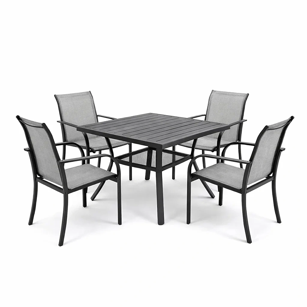 Ensemble de détente de jardin,Ensemble table et chaises - Chicoasisliving