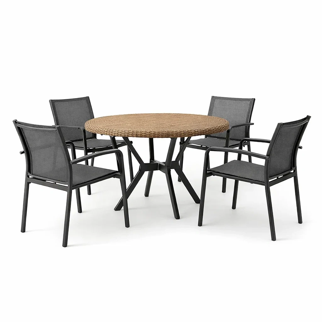 Ensemble de détente de jardin,Ensemble table et chaises - Chicoasisliving
