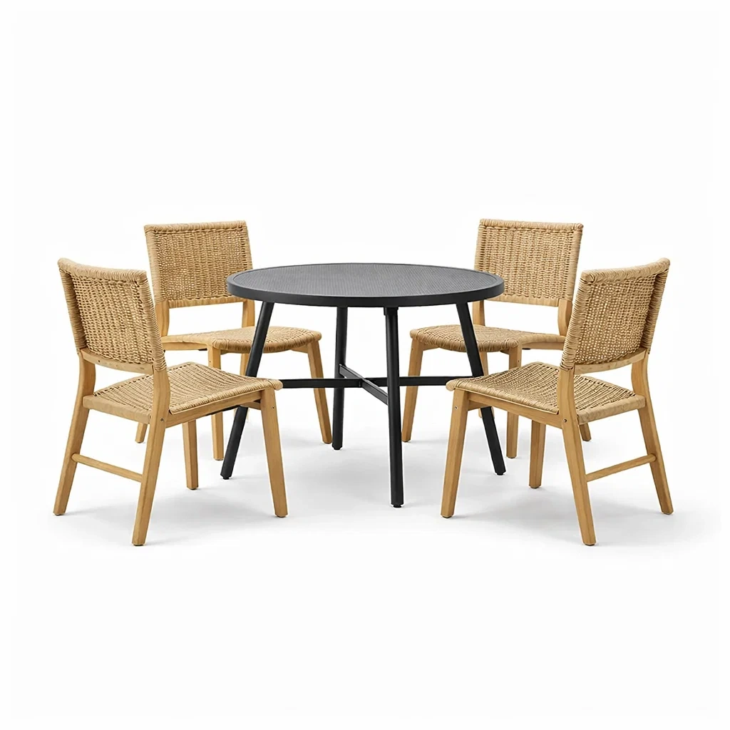 Ensemble de détente de jardin,Ensemble table et chaises - Chicoasisliving