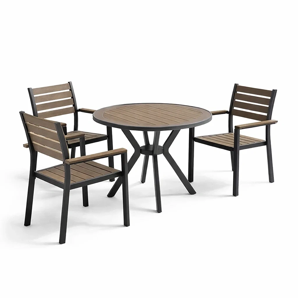 Ensemble de détente de jardin,Ensemble table et chaises - Chicoasisliving