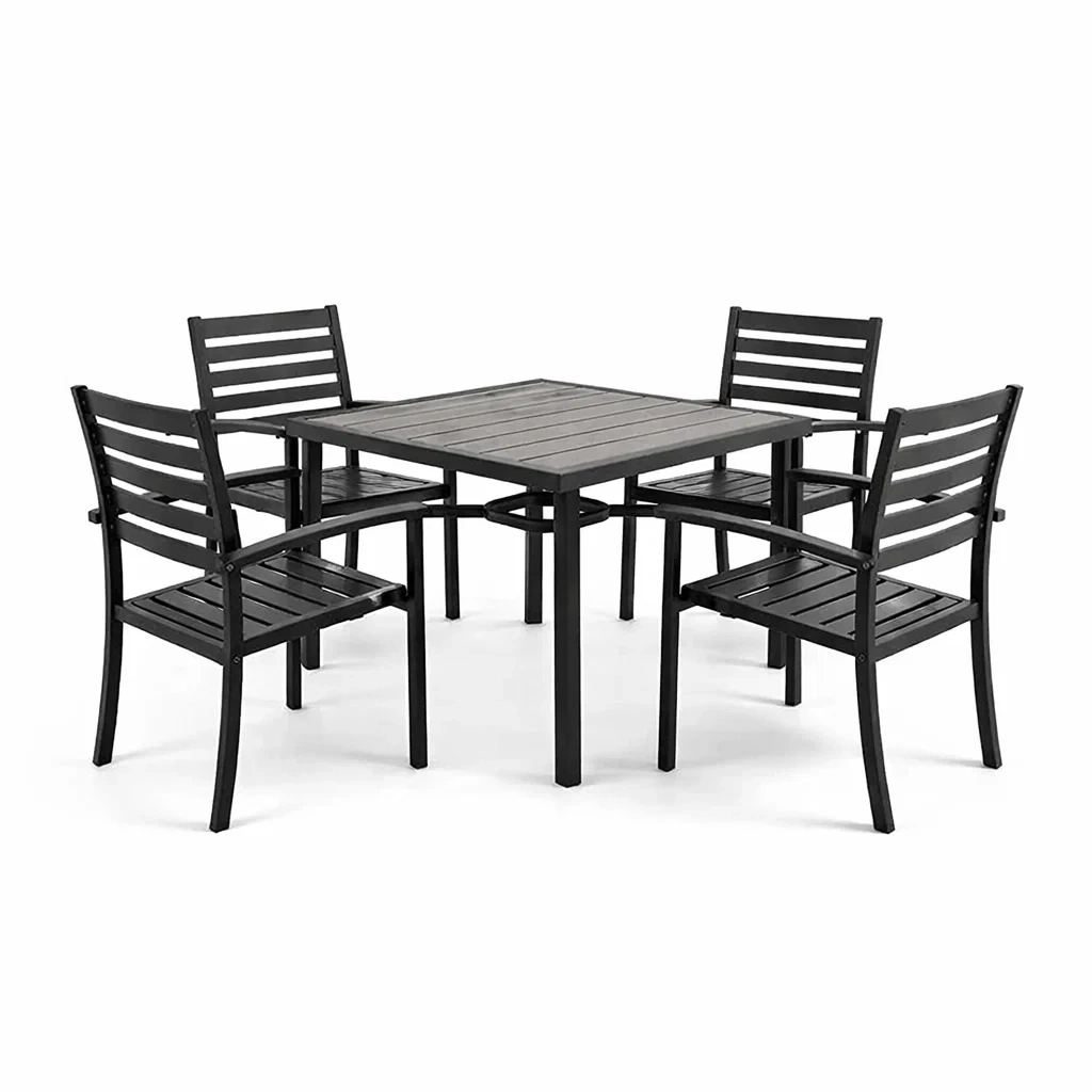 Ensemble de détente de jardin,Ensemble table et chaises - Chicoasisliving