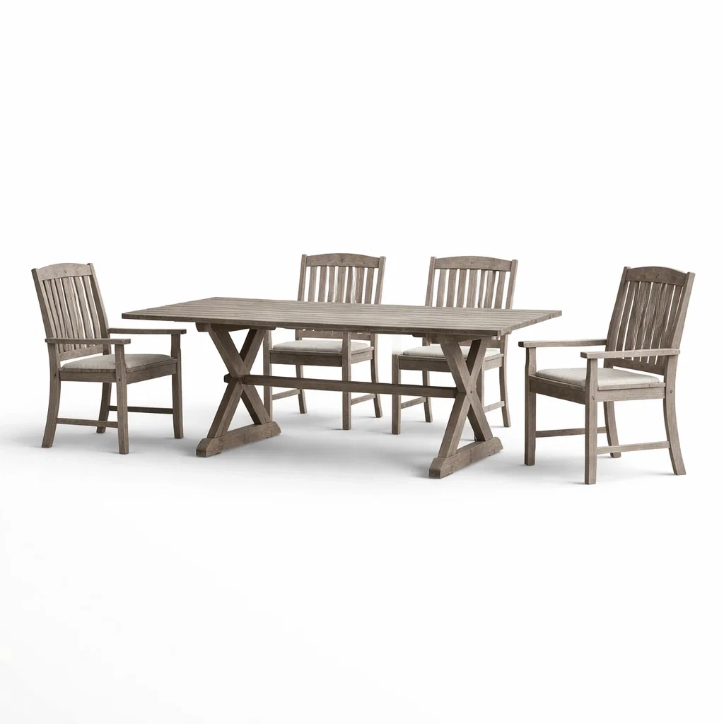 Ensemble table et chaises de salle à manger en bois-PURE DRE AMSP ACE
