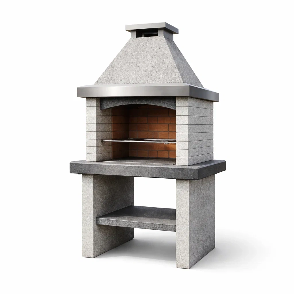 Barbecue en béton réfractaire et acier inoxydable-PURE DRE AMSP ACE