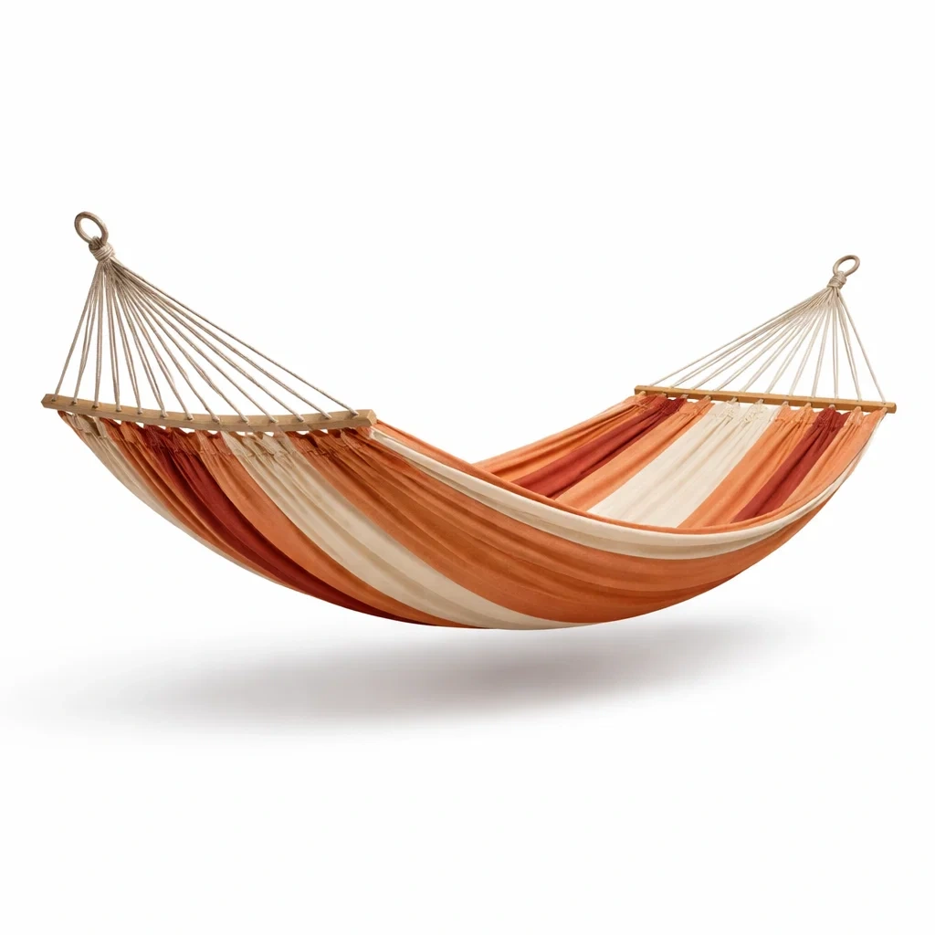 Hamac en coton avec baguettes en bois-PURE DRE AMSP ACE