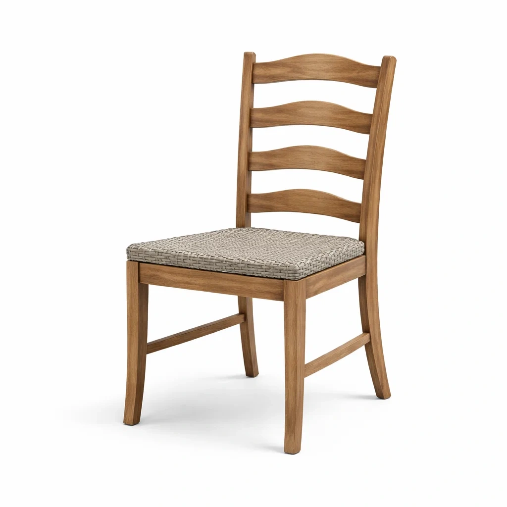 Chaises de salle à manger en bois avec assise en polyester beige-PURE DRE AMSP ACE