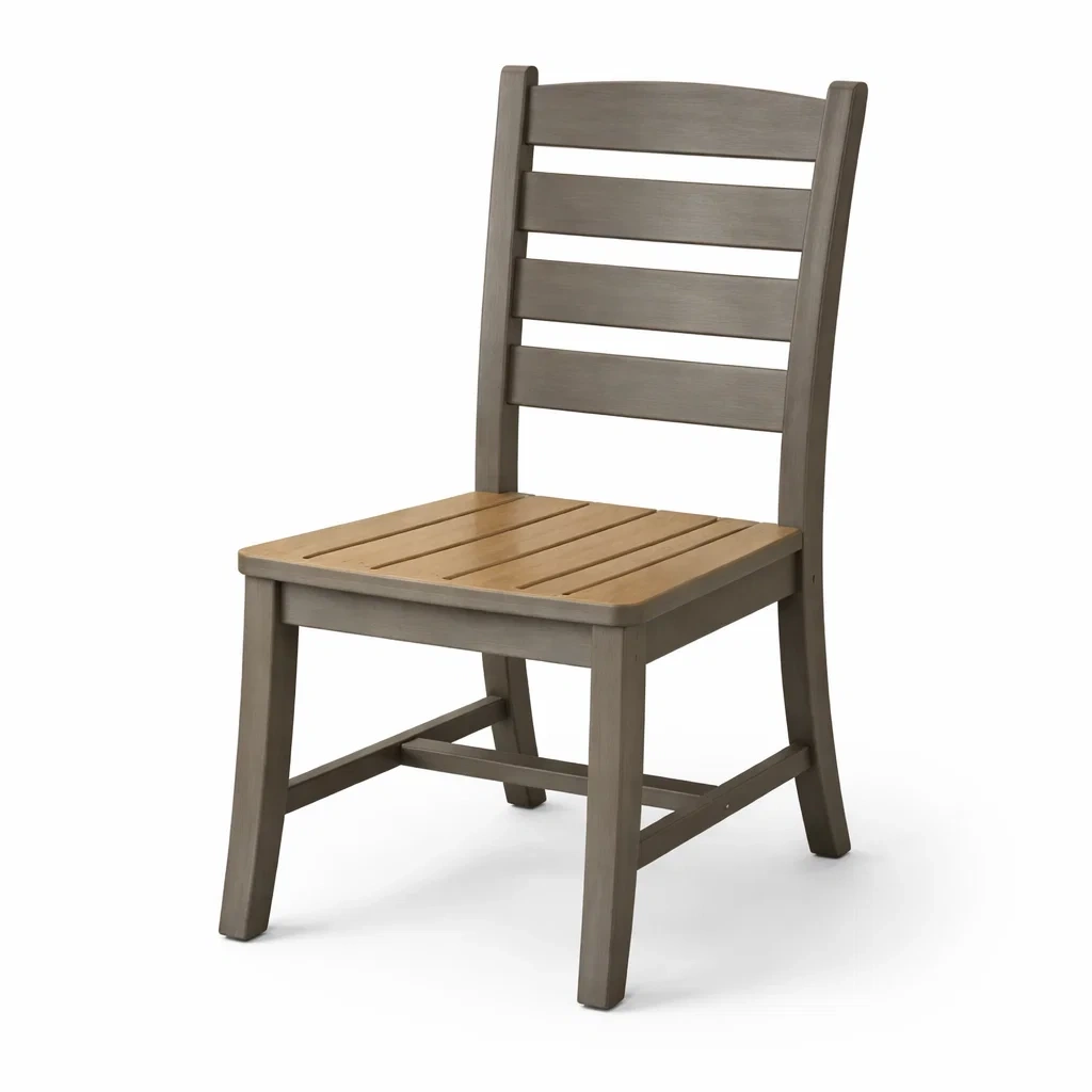 Chaises de salle à manger en bois chêne gris et acacia-PURE DRE AMSP ACE
