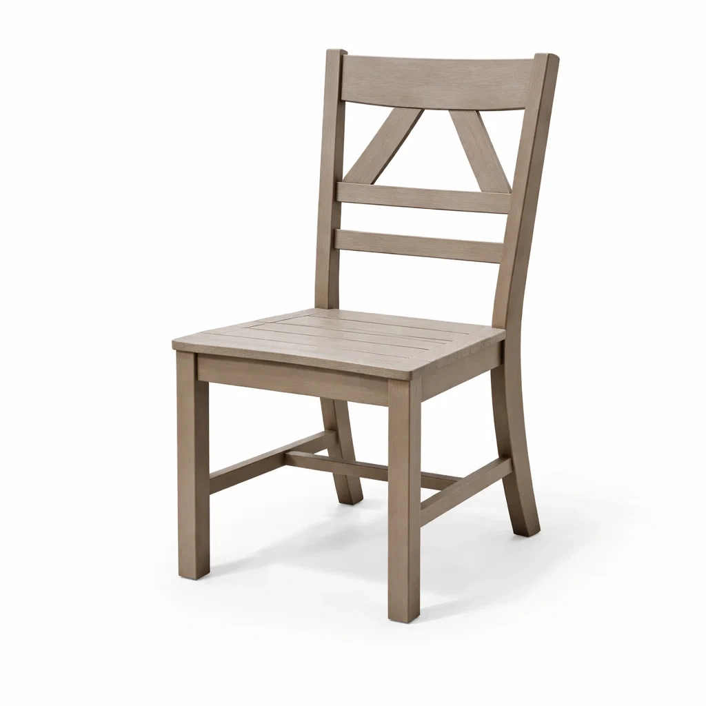 Chaises de salle à manger en bois massif gris-PURE DRE AMSP ACE