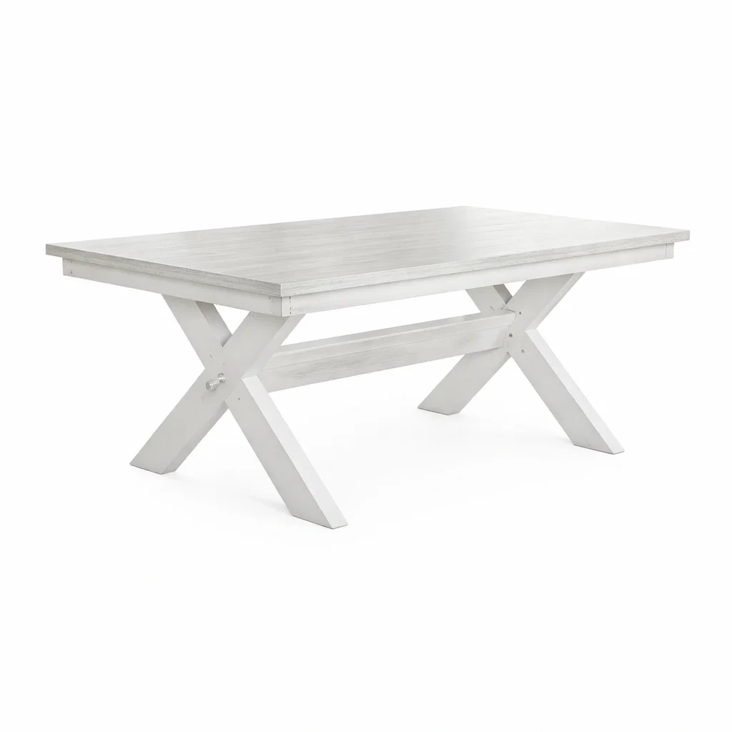 Table à manger en bois blanche-PURE DRE AMSP ACE
