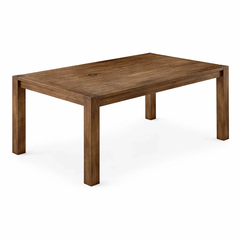 Table à manger rectangulaire en bois massif-PURE DRE AMSP ACE